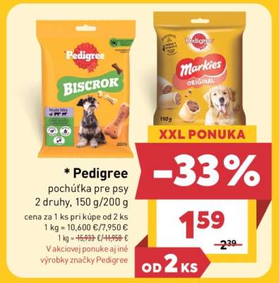 PEDIGREE Pochúťka pre psy