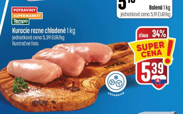 Kuracie rezne chladené 1 kg