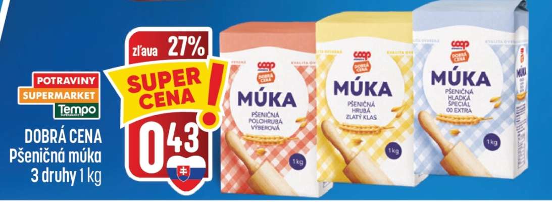 DOBRÁ CENA Pšeničná múka