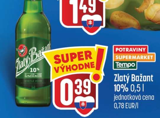 Zlatý Bažant 10% 0,5 l