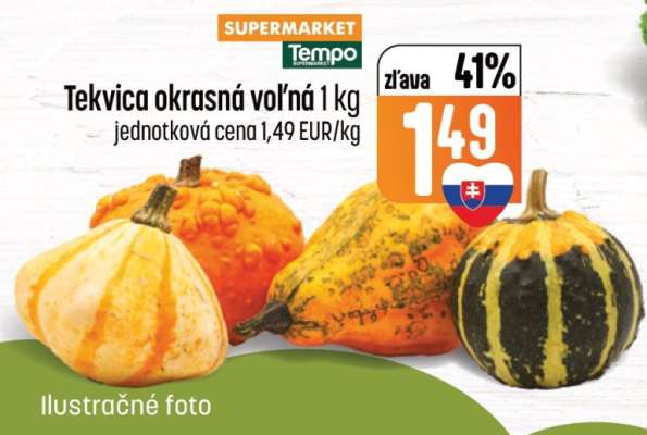 Tekvica okrasná voľná 1 kg