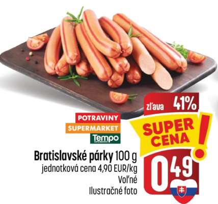 Bratislavské párky 100 g