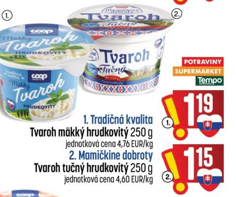 Tvaroh tučný hrudkovitý 250 g