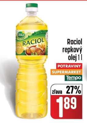 Raciol repkový olej 1 l