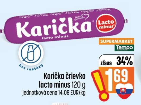 Karička črievko lacto minus 120 g