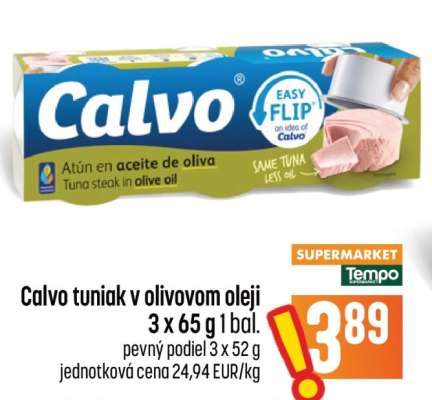 Calvo tuniak v olivovom oleji