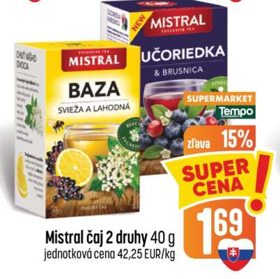 Mistral čaj 2 druhy