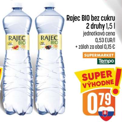 Rajec BIO bez cukru