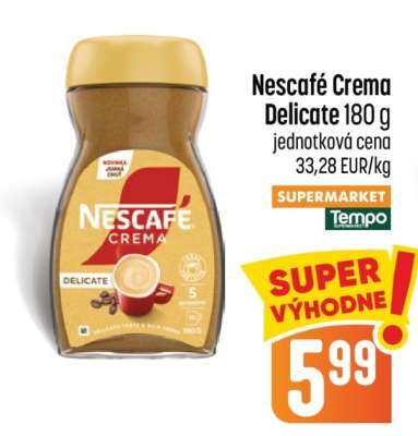 Nescafé Crema Delicate 180 g