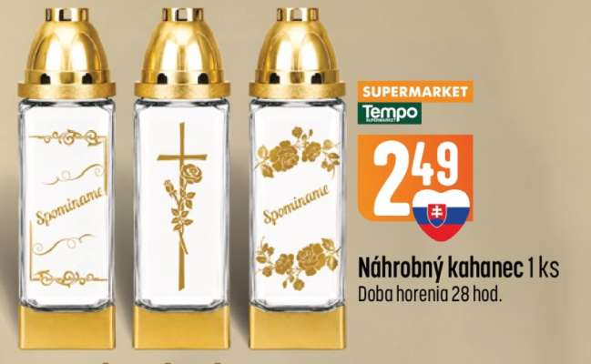 Náhrobný kahance 1 ks