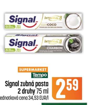 SIGNAL ZUBNÁ PASTA