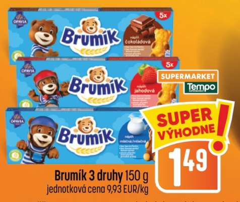 Brumík 3 druhy