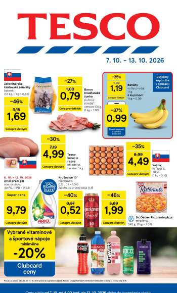Leták TESCO - 7.10.2026 - 13.10.2026.