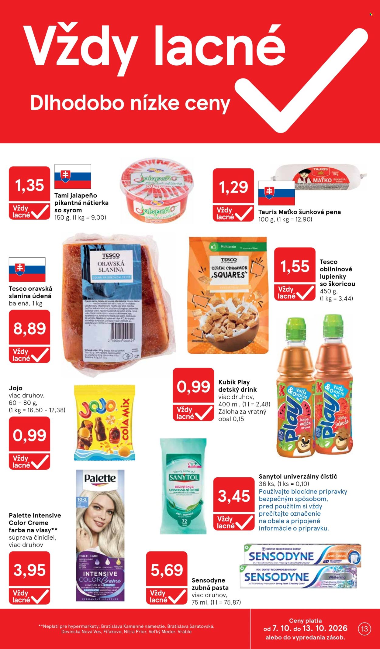 Leták TESCO - 7.10.2026 - 13.10.2026. Strana 13