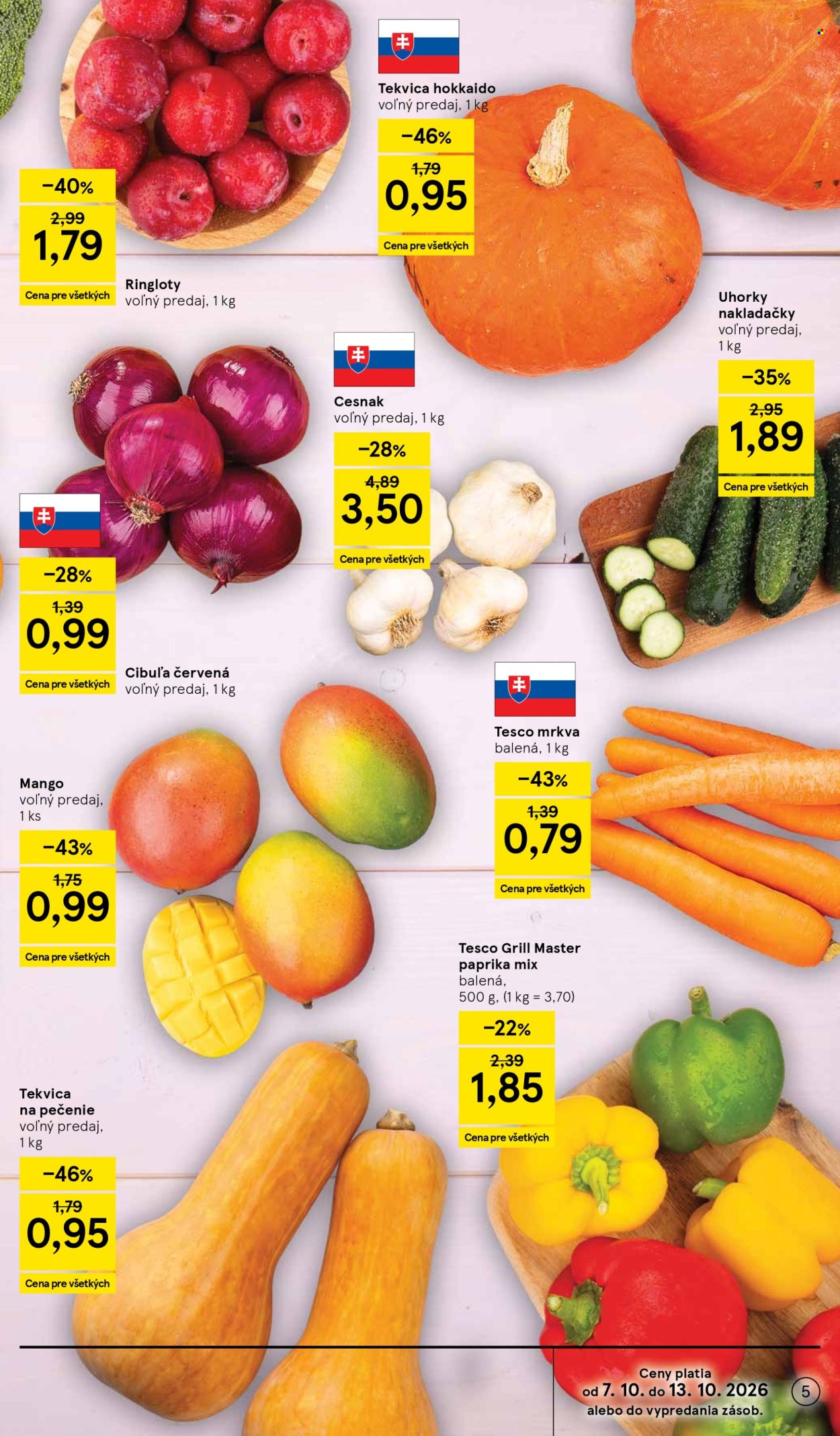 Leták TESCO supermarket - 7.10.2026 - 13.10.2026. Strana 5