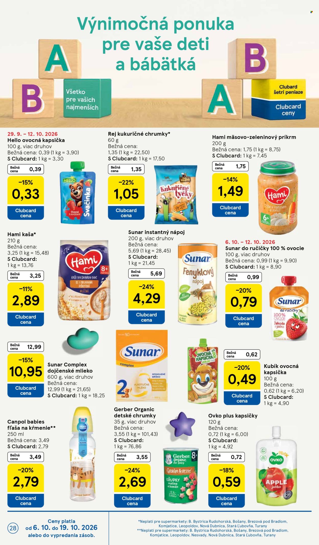 Leták TESCO supermarket - 7.10.2026 - 13.10.2026. Strana 28