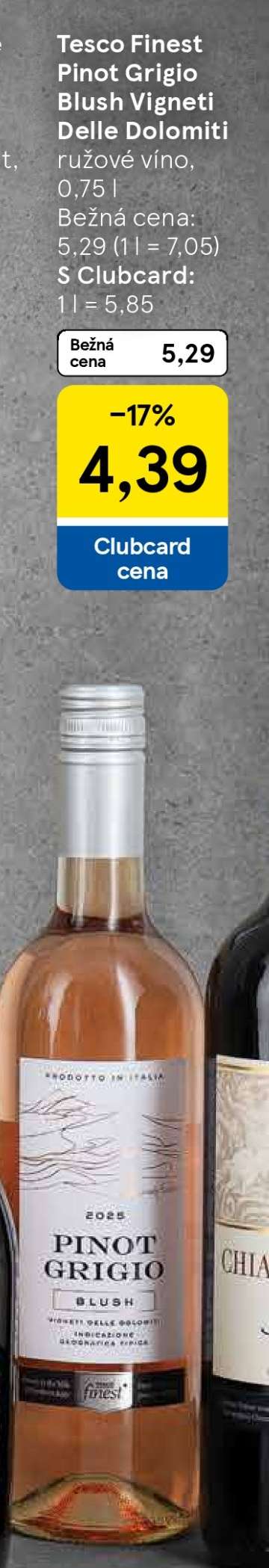 Tesco Finest Pinot Grigio Blush Vigneti Delle Dolomiti