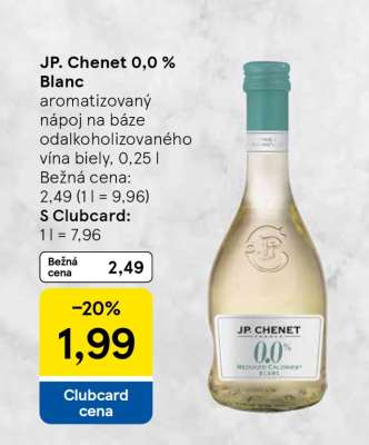 JP. Chenet 0,0 % Blanc