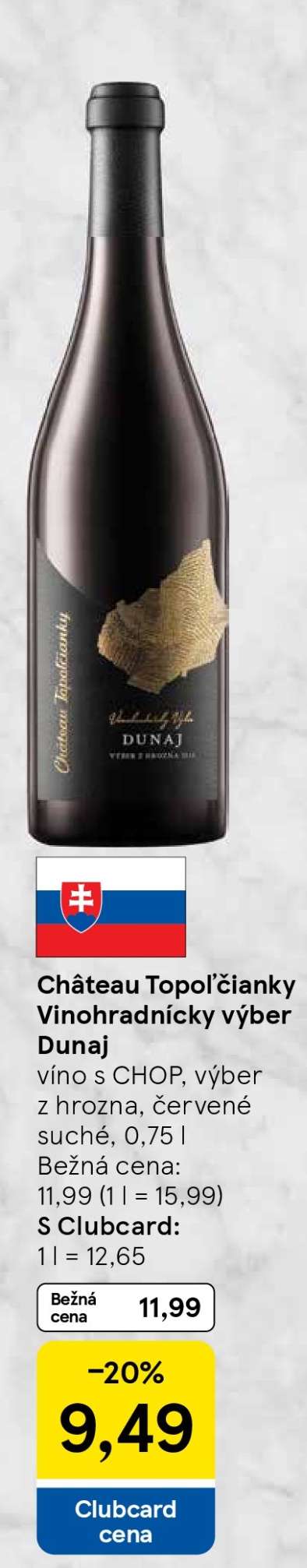 Château Topoľčianky Vinohradnícky výber Dunaj