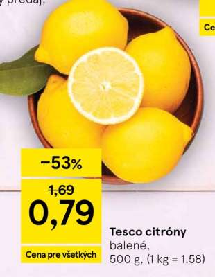 Tesco citróny
