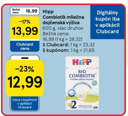 Hipp Combiotik mliečna dojčenská výživa