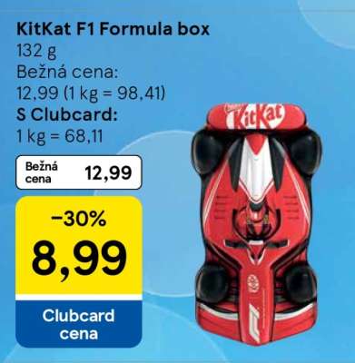 KitKat F1 Formula box