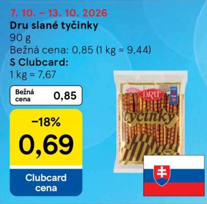 Dru slané tyčinky