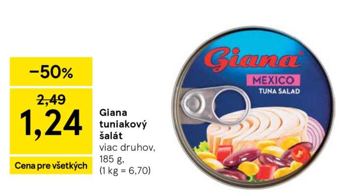 Giana tuniakový šalát