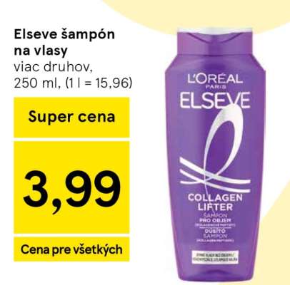 Elseve šampón na vlasy