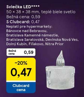 Sviečka LED**