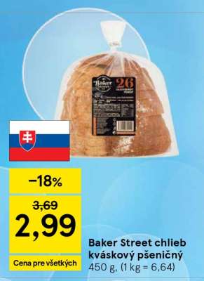 Baker Street chlieb kváskový pšeničný
