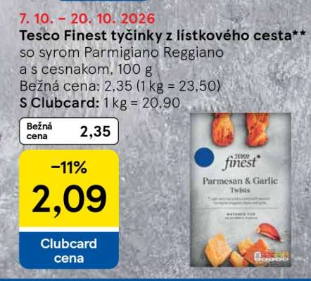 Tesco Finest tyčinky z lístkového cesta