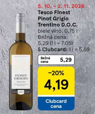 Tesco Finest Pinot Grigio Trentino D.O.C.