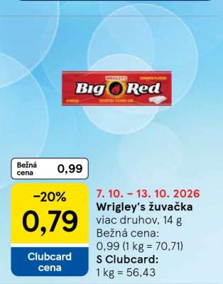 Wrigley's žuvačka