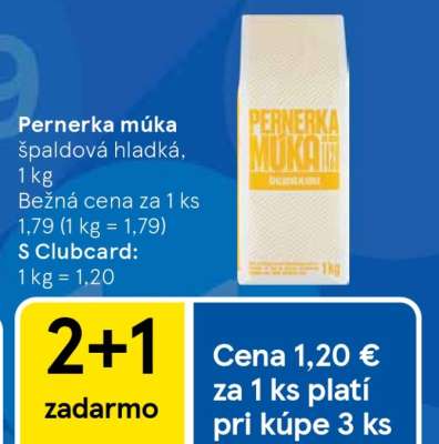 Pernerka múka špaldová hladká, 1 kg