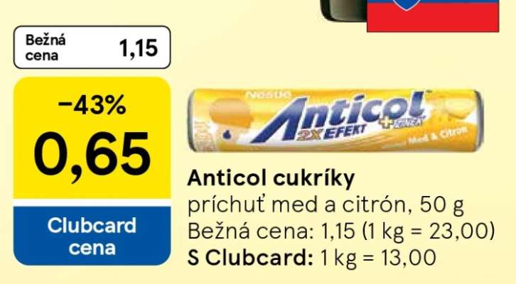 ANTICOL CUKRÍKY
