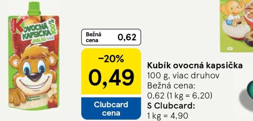 Kubík ovocná kapsička
