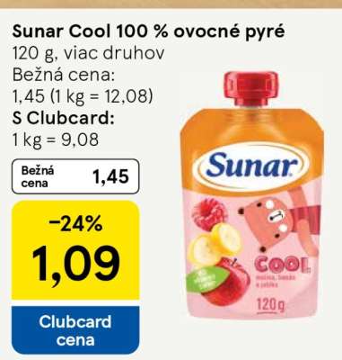 Sunar Cool 100 % ovocné pyré