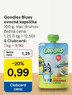 Goodies Bluey ovocná kapsička