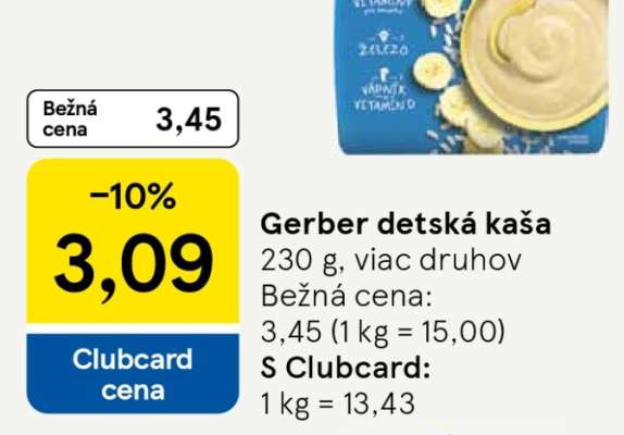 Gerber detská kaša
