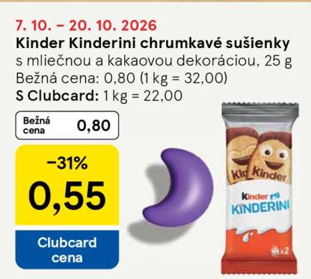 Kinder Kinderini chrumkavé sušienky