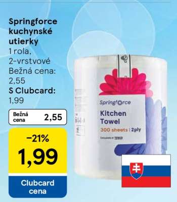 Springforce kuchynské utierky