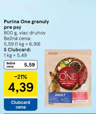 PURINA ONE Granuly pre psy
