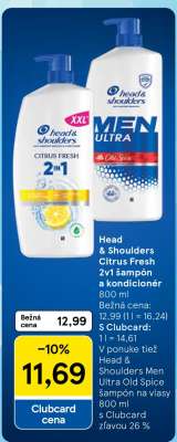 Head & Shoulders Citrus Fresh 2v1 šampón a kondicionér