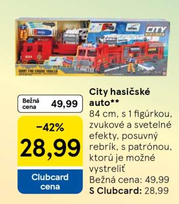 City hasičské auto