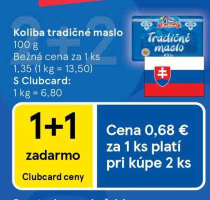 KOLIBA Tradičné maslo