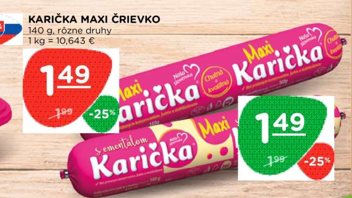 KARIČKA MAXI ČRIEVKO