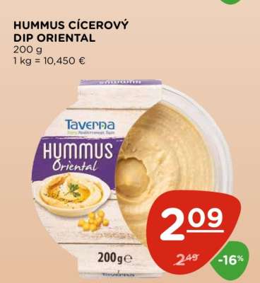 HUMMUS CÍCEROVÝ DIP ORIENTAL