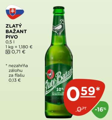 ZLATÝ BAŽANT Pivo