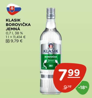 Klasik Borovička Jemná